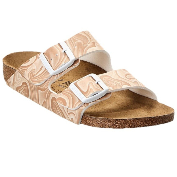 Birkenstock Shoes - Birkenstock Arizona BiokoFlor Sandal Beige wave size 10 EU size 41